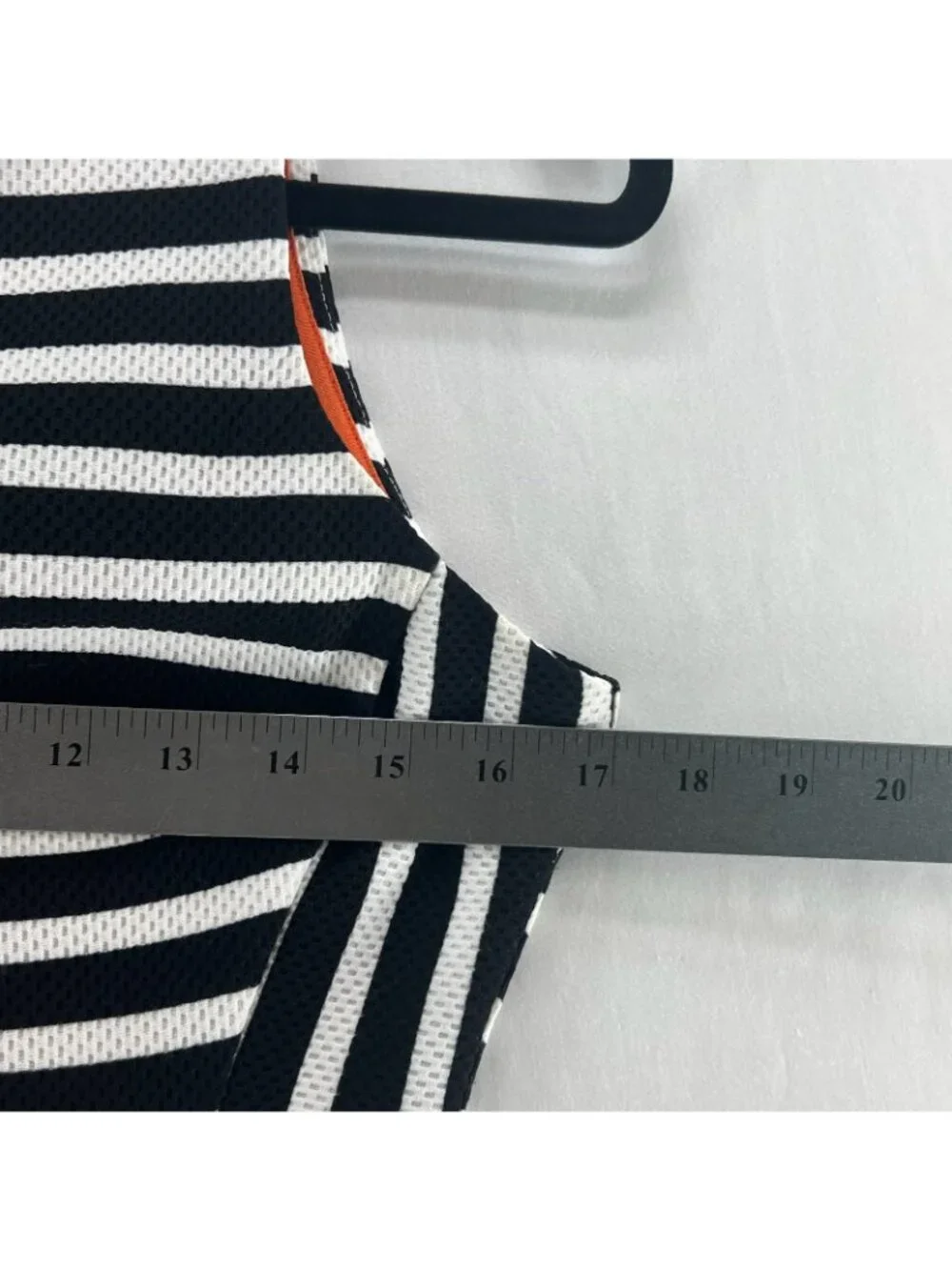Sharagano Sheath Dress Womens 2 Sleeveless Optical Illusion Striped Black White - Picture 3 of 14